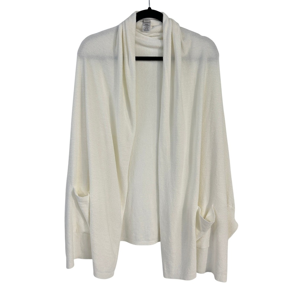 Barefoot Dreams CozyChic Ultra Lite Shawl Collar Cardigan XXS/XS White Cozecore